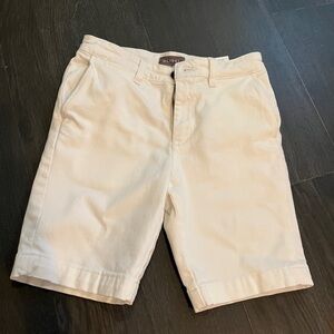 DL1961 Cream Flat Front Shorts